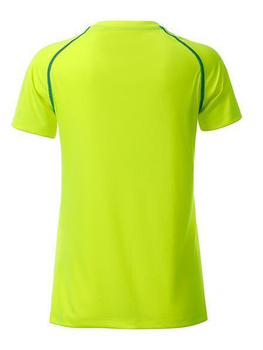 Damen Funktions-Sport T-Shirt ~ bright-gelb/bright-blau L