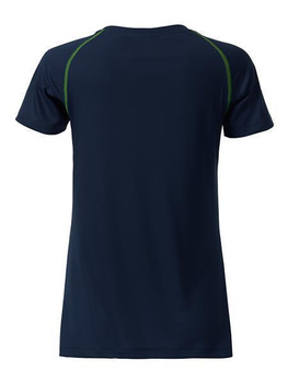 Damen Funktions-Sport T-Shirt ~ navy/bright-gelb S
