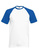 Shortsleeve Baseball T-Shirt wei/royalblau 3XL