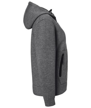 Damen Hooded Jacket ~ dark-melange XS