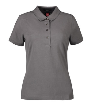 Business Damen Poloshirt | Stretch ~ Silber grau L