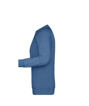 Damen Sweatshirt aus Bio-Baumwolle ~ light-denim-melange XL