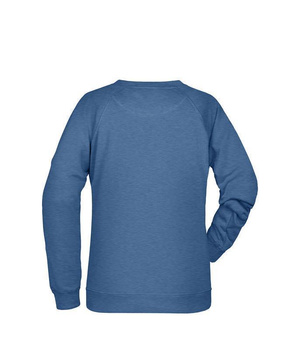 Damen Sweatshirt aus Bio-Baumwolle ~ light-denim-melange XL