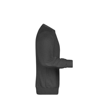 Herren Sweatshirt aus Bio-Baumwolle ~ schwarz-heather 3XL
