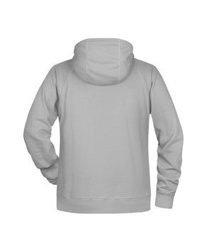 Herren Kapuzensweater aus Bio Baumwolle ~ ash 4XL