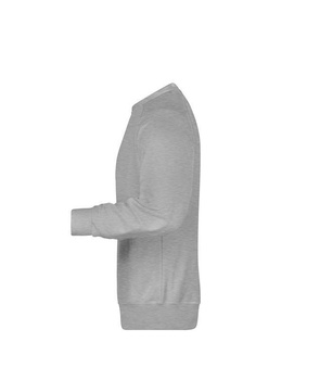 Herren Sweatshirt aus Bio-Baumwolle ~ grau-heather 5XL
