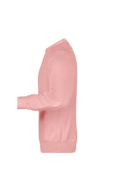 Herren Sweatshirt aus Bio-Baumwolle ~ rose-melange S