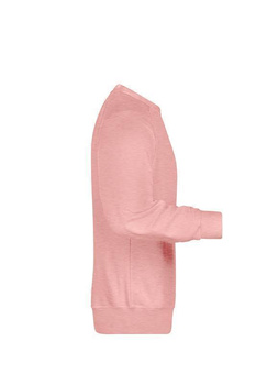 Herren Sweatshirt aus Bio-Baumwolle ~ rose-melange S