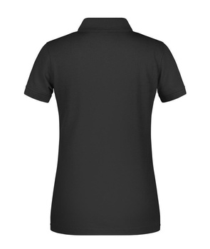 Damen BIO Arbeits Poloshirt ~ schwarz 3XL