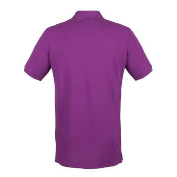 Herren Microfine-Piqu Polo Shirt~ Magenta 3XL