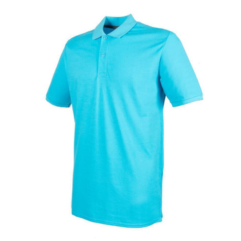 Herren Microfine-Piqu Polo Shirt~ trkis 3XL