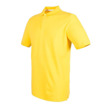 Herren Microfine-Piqu Polo Shirt~ gelb 3XL