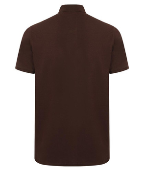 Herren Microfine-Piqu Polo Shirt~ Chocolate 3XL