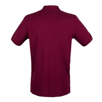 Herren Microfine-Piqu Polo Shirt~ burgund L