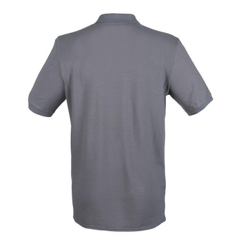 Herren Microfine-Piqu Polo Shirt~ stahlgrau M