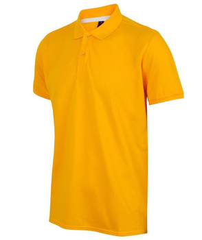 Herren Microfine-Piqu Polo Shirt~ Gold S