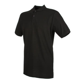 Herren Microfine-Piqu Polo Shirt~ schwarz XL