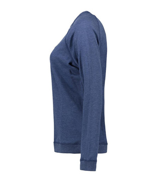 Damen ID Sweatshirt Core o-neck ~ Blau melange S