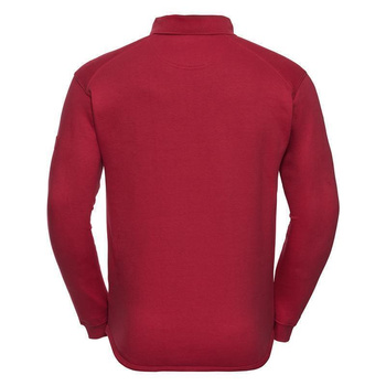 Arbeits- Sweatshirt mit Kragen ~ classic rot XS