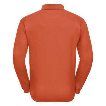 Arbeits- Sweatshirt mit Kragen ~ orange S
