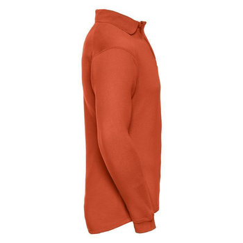Arbeits- Sweatshirt mit Kragen ~ orange XXL
