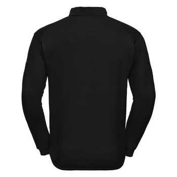 Arbeits- Sweatshirt mit Kragen ~ schwarz XXL