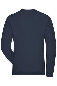 Herren BIO Stretch Langarm T-Shirt - JN1804 SOLID - ~ navy XS